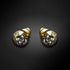 Auskari "Klasika (Gold Patina)" ar Swarovski™ kristāliem